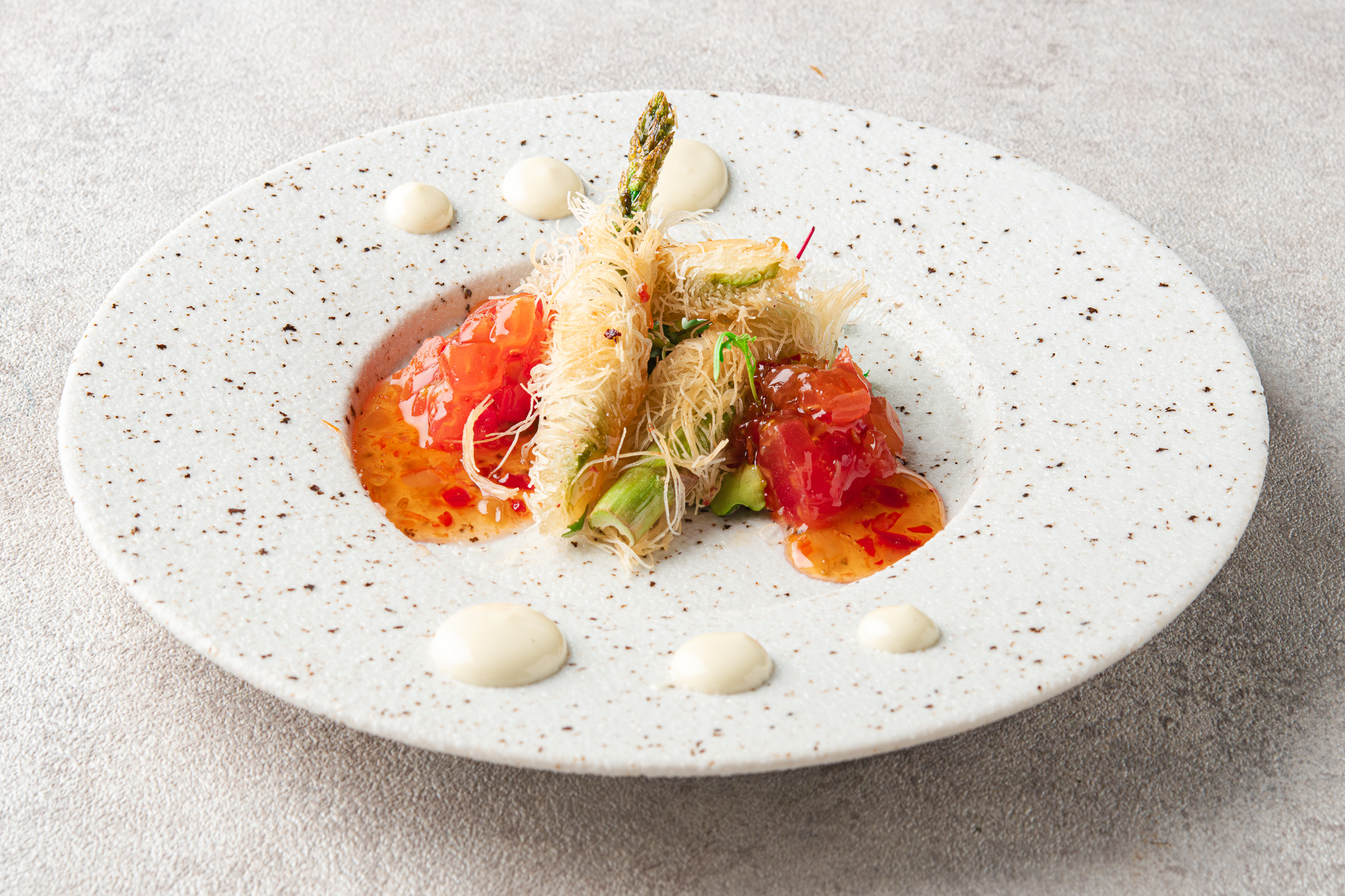 翠宴，
一套以植物性料理為主角、
並兼顧完整滿足感的套餐